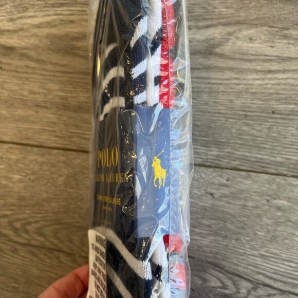 Polo Ralph Lauren Men’s Dress Liner No Show Socks Stripe New In Bag 3 Pack - Picture 4 of 8